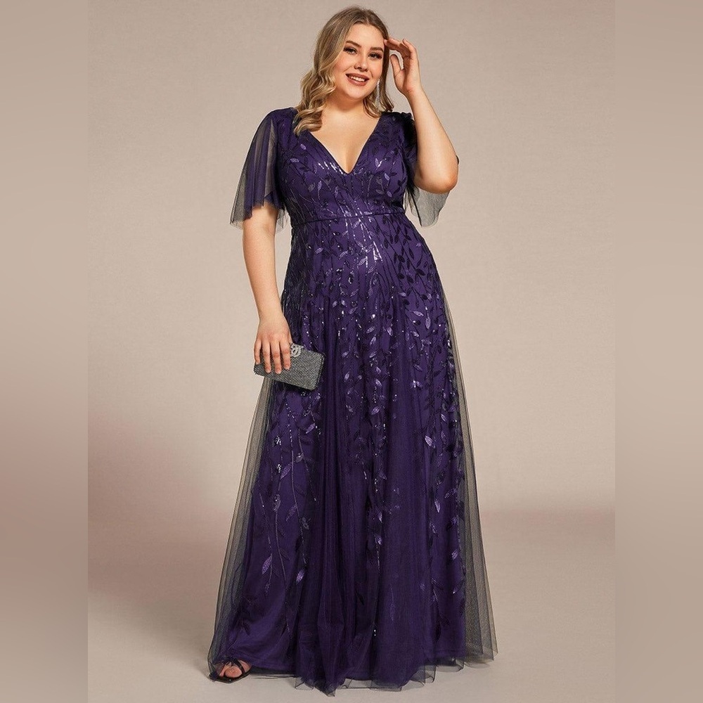 🆕Plus Size Floor Length Formal Evening Gowns for Weddings